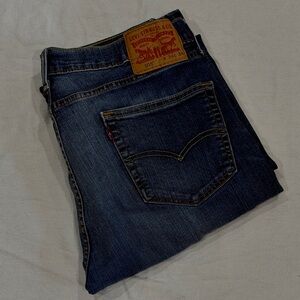 Levi's Men's 505 Blue Straight Jeans